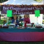 Check out the new First Congregational Banners hanging at our booth.  They look wonderful.  Another big thanks to Cindy