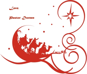 Decorative Red Epiphany Clipart
